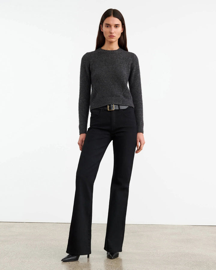 Nili Lotan - Gwendolyn Sweater in Charcoal - Kalifornia Jean Bar