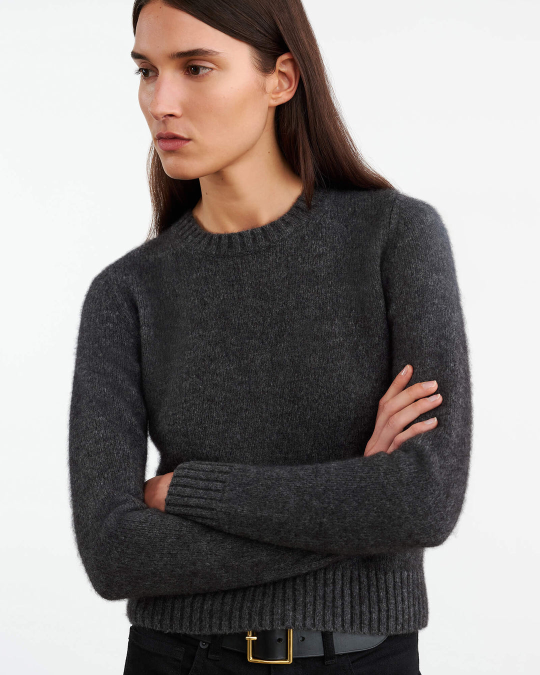 Nili Lotan - Gwendolyn Sweater in Charcoal - Kalifornia Jean Bar