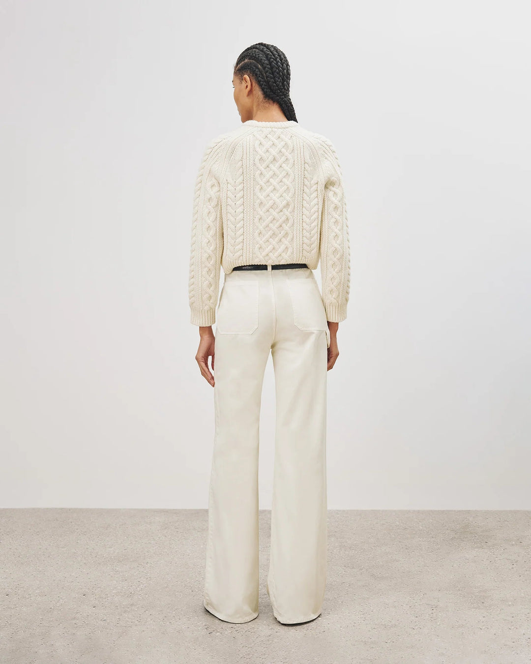 Nili Lotan - Ivory Coras Sweater - Kalifornia Jean Bar