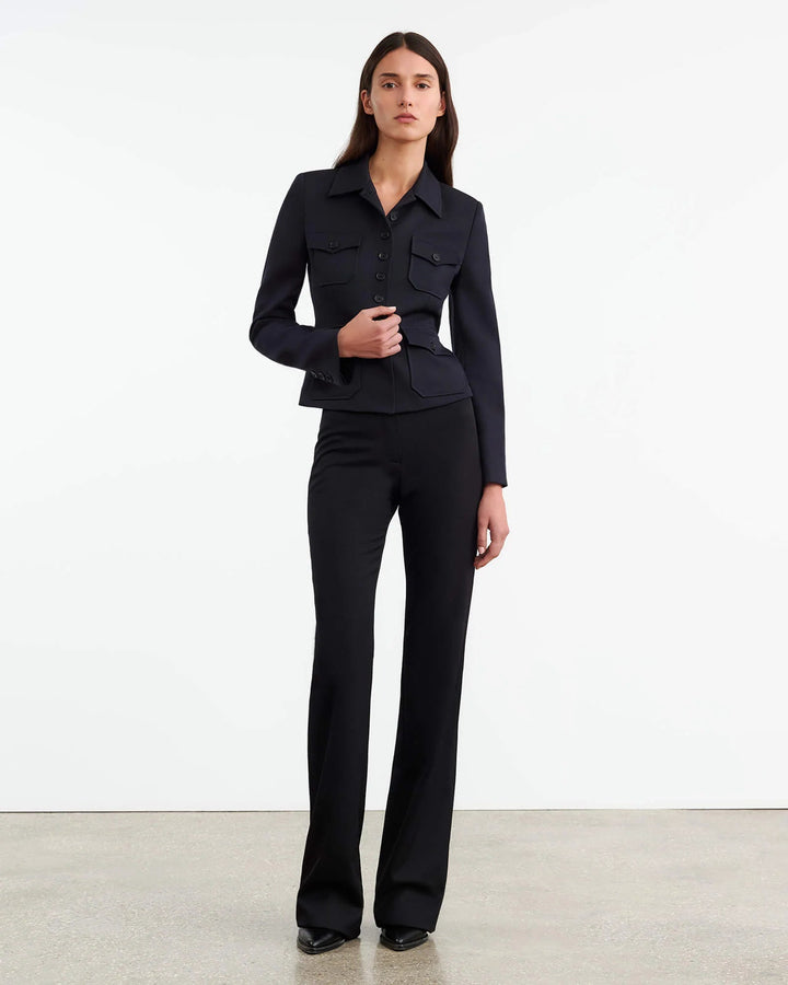 Nili Lotan - Jamison Jacket in Midnight - Kalifornia Jean Bar