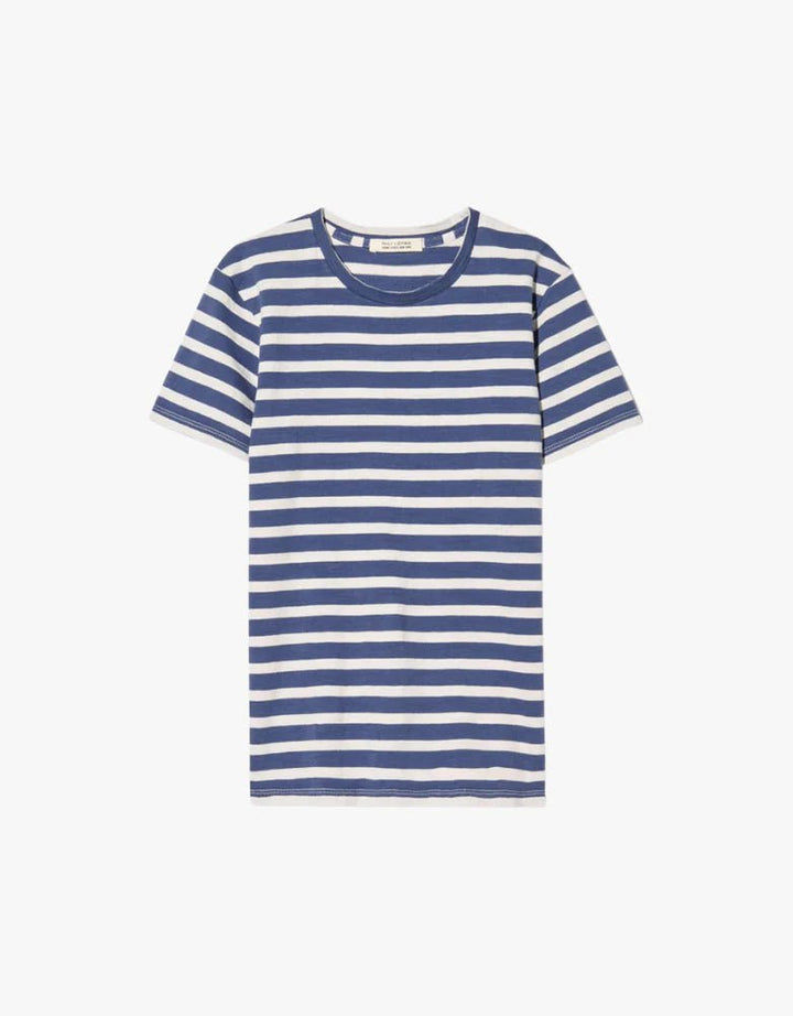 Nili Lotan - Lana Striped Tee French Blue/Off White - Kalifornia Jean Bar