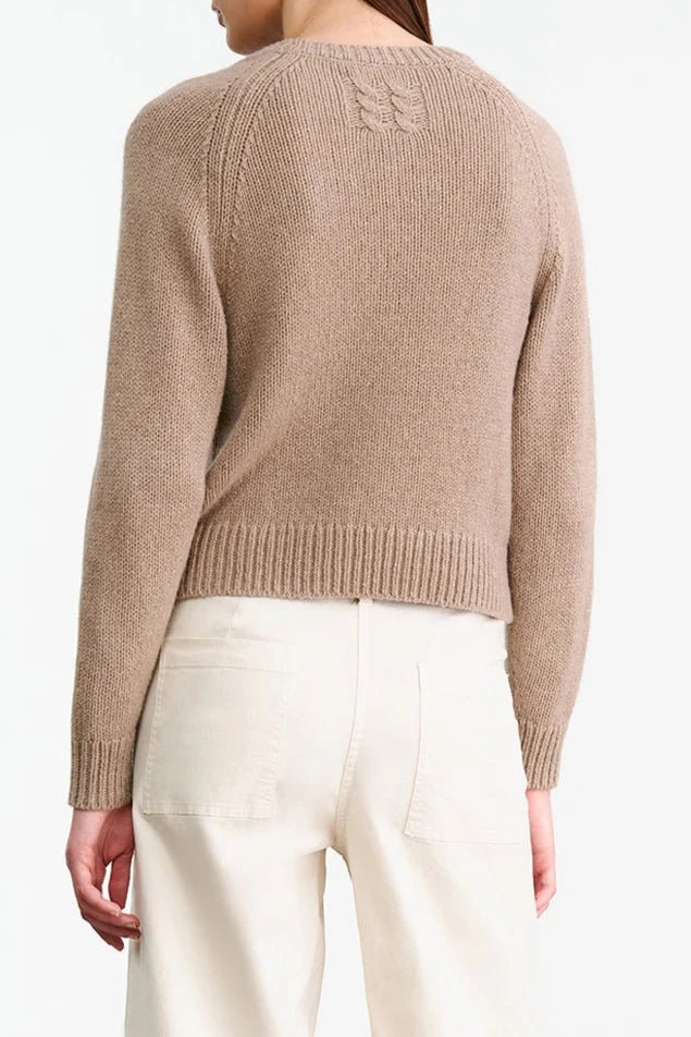Nili Lotan - Laurel Sweater Taupe Melange - Kalifornia Jean Bar