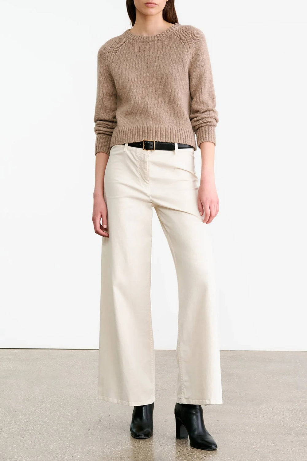 Nili Lotan - Laurel Sweater Taupe Melange - Kalifornia Jean Bar