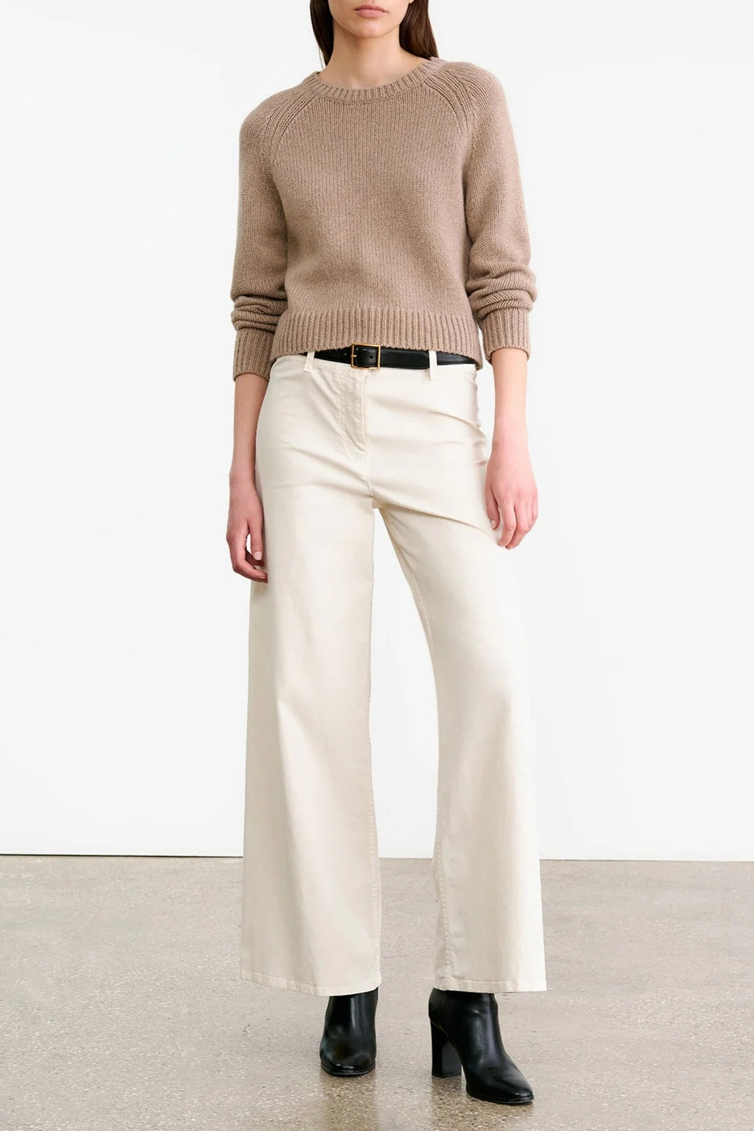 Nili Lotan - Laurel Sweater Taupe Melange - Kalifornia Jean Bar