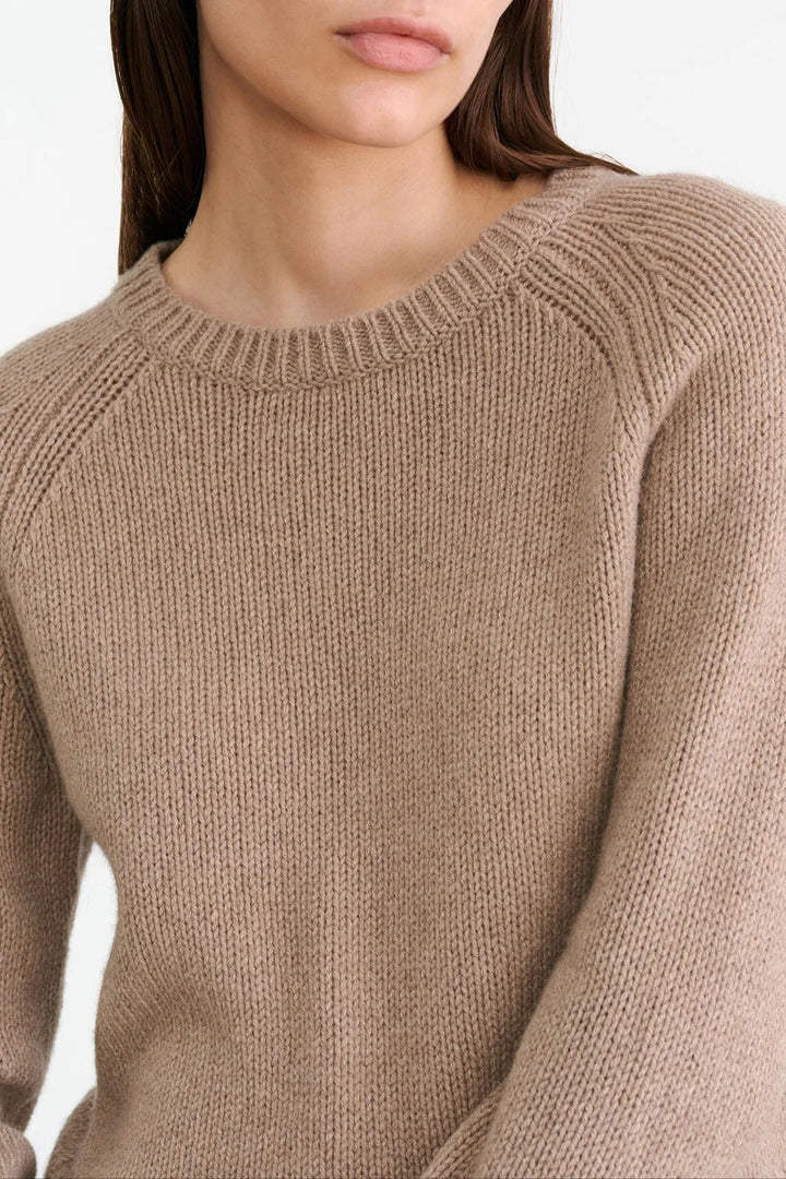 Nili Lotan - Laurel Sweater Taupe Melange - Kalifornia Jean Bar