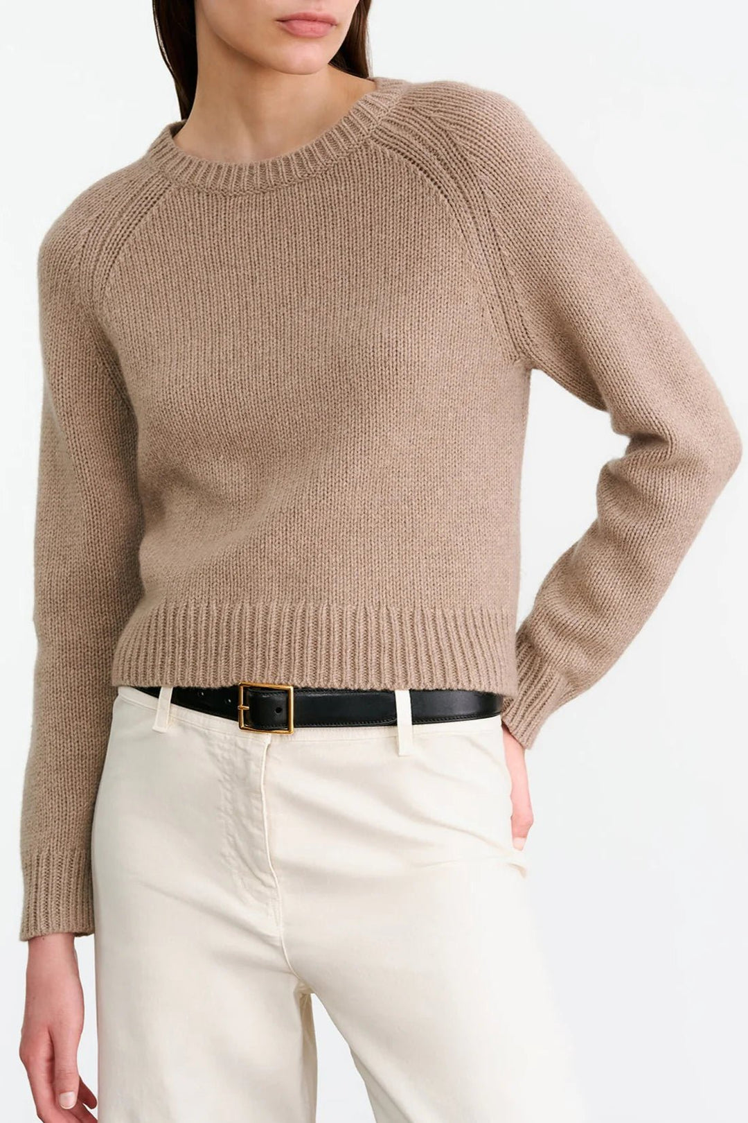 Nili Lotan - Laurel Sweater Taupe Melange - Kalifornia Jean Bar