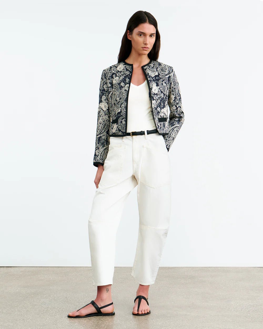Nili Lotan - Mixed Paisley Bono Jacket - Kalifornia Jean Bar