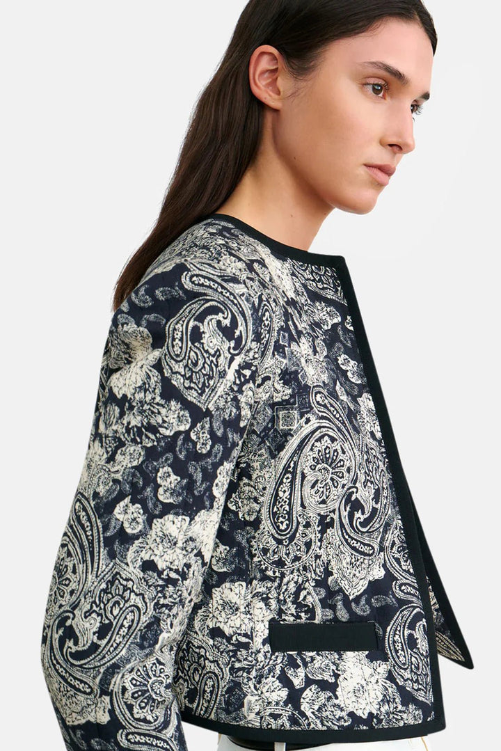 Nili Lotan - Mixed Paisley Bono Jacket - Kalifornia Jean Bar