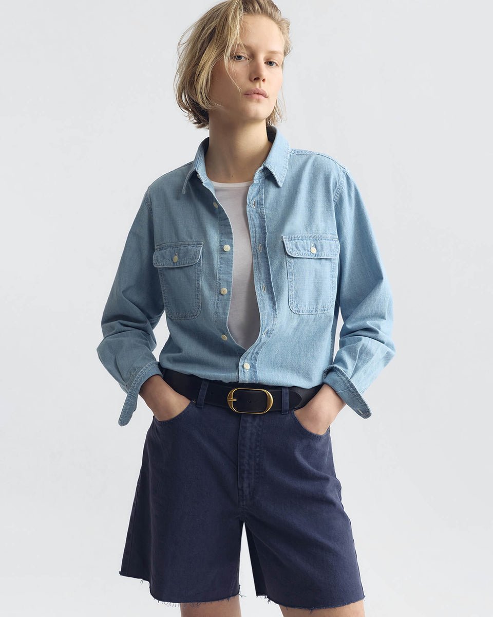 Nili Lotan - Russel Short Admiral Blue - Kalifornia Jean Bar