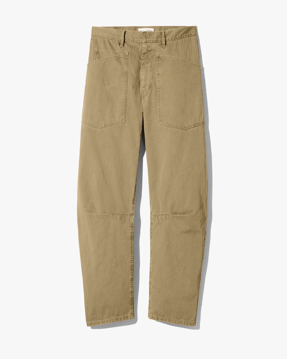Nili Lotan - Shon Herringbone Pant French Khaki - Kalifornia Jean Bar