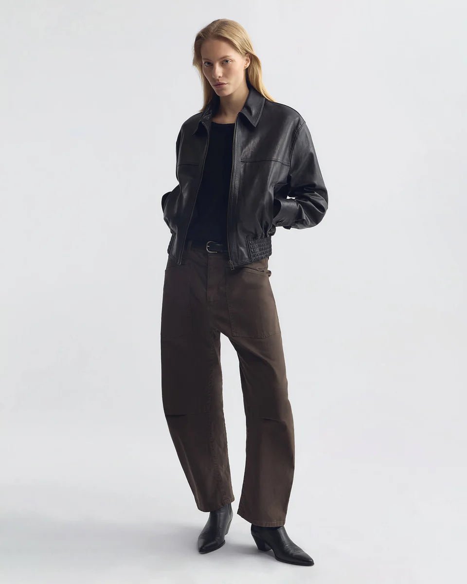 Nili Lotan - Shon Pant Dark Walnut - Kalifornia Jean Bar