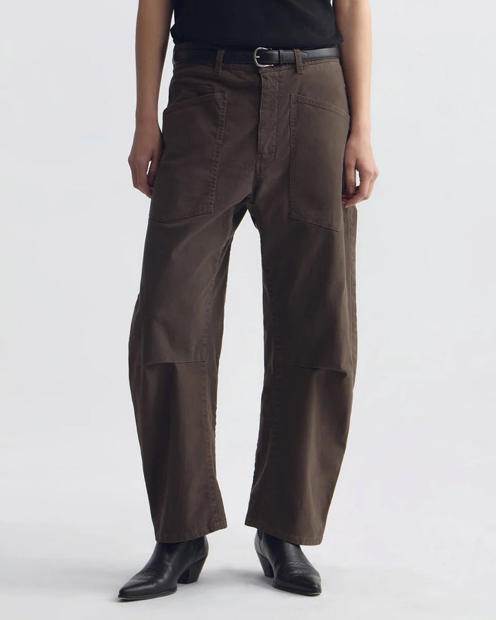 Nili Lotan - Shon Pant Dark Walnut - Kalifornia Jean Bar