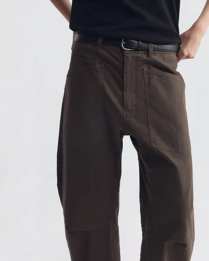 Nili Lotan - Shon Pant Dark Walnut - Kalifornia Jean Bar