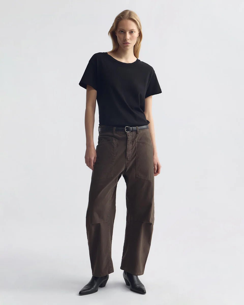 Nili Lotan - Shon Pant Dark Walnut - Kalifornia Jean Bar