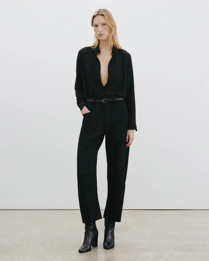 Nili Lotan - Shon Wool Pant Black - Kalifornia Jean Bar