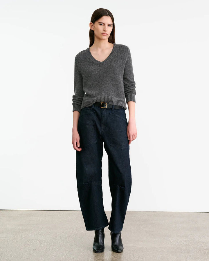 Nili Lotan - Vicki Sweater Dark Charcoal Melange - Kalifornia Jean Bar