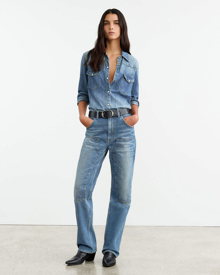 Nili Lotan - Welder Jean in Summer Wash - Kalifornia Jean BarNili Lotan - Welder Jean in Summer Wash