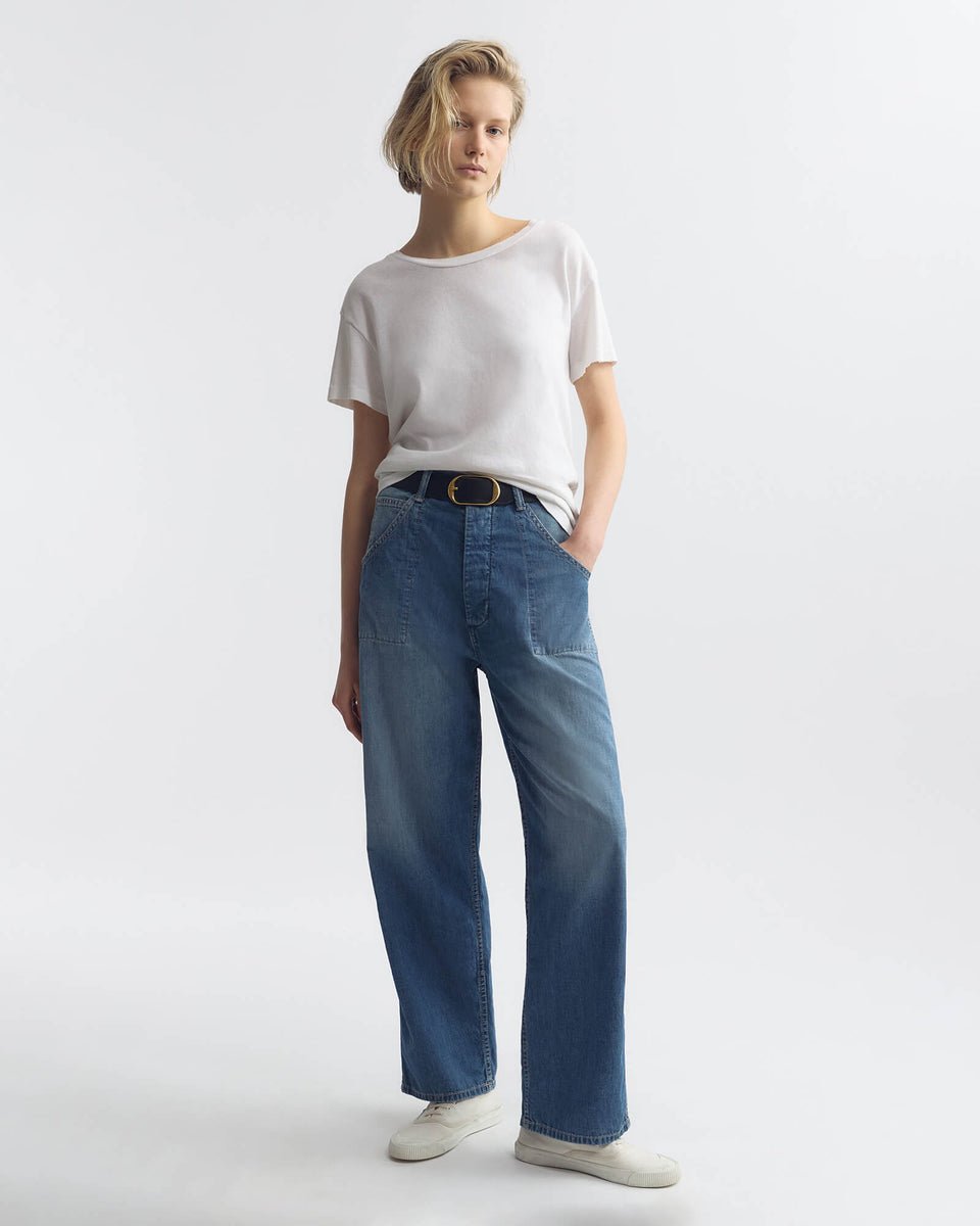 Nili Lotan - Whitney Denim Pant in Delancey Wash - Kalifornia Jean Bar