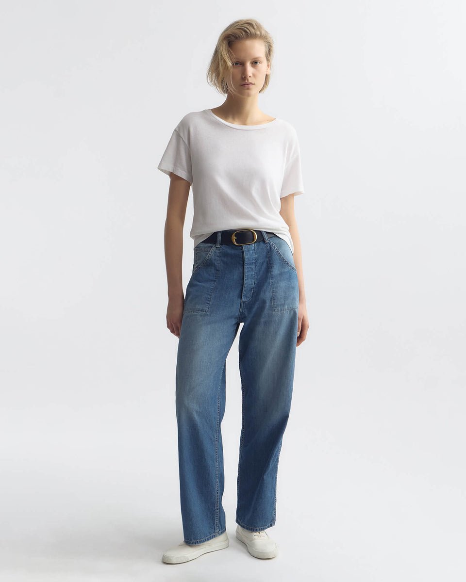 Nili Lotan - Whitney Denim Pant in Delancey Wash - Kalifornia Jean Bar