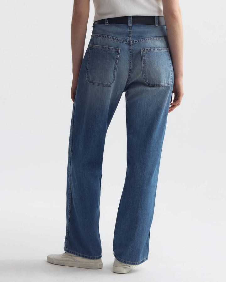 Nili Lotan - Whitney Denim Pant in Delancey Wash - Kalifornia Jean Bar