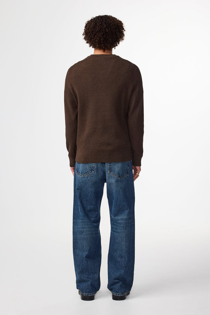 NN. 07 - Kevin Ribbed Sweater Demitasse Organic Cotton - Kalifornia Jean Bar