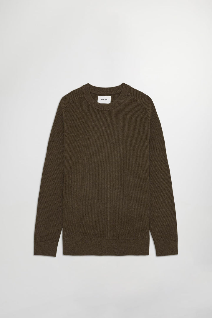 NN. 07 - Kevin Ribbed Sweater Demitasse Organic Cotton - Kalifornia Jean Bar