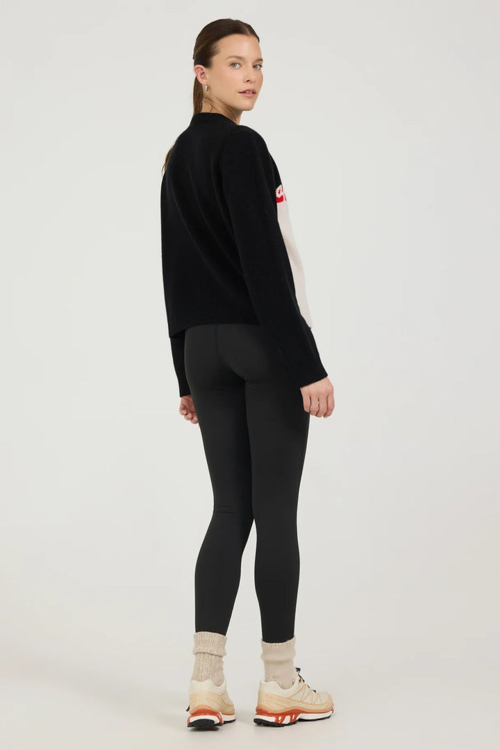 One Grey Day - Après Sport Crewneck Black Combo - Kalifornia Jean Bar