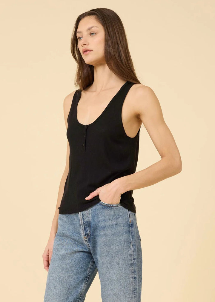 One Grey Day - Bianca Tank Black - Kalifornia Jean Bar