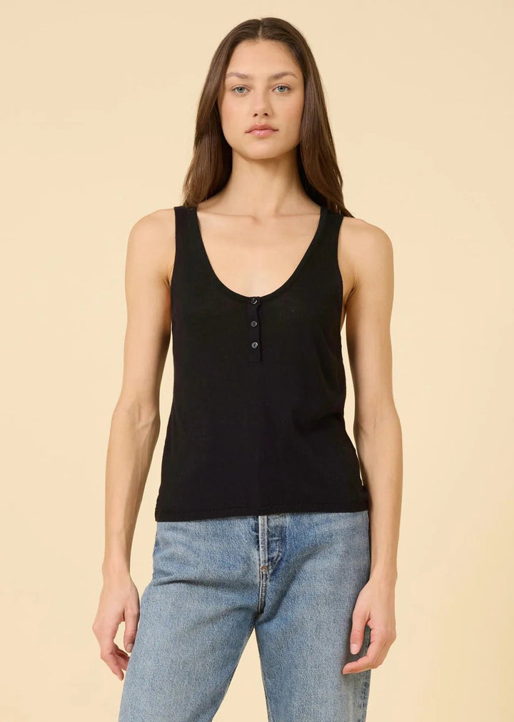 One Grey Day - Bianca Tank Black - Kalifornia Jean Bar