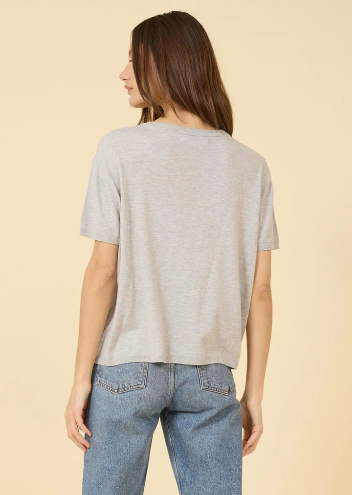 One Grey Day - Heather Grey Bianca Tee - Kalifornia Jean Bar