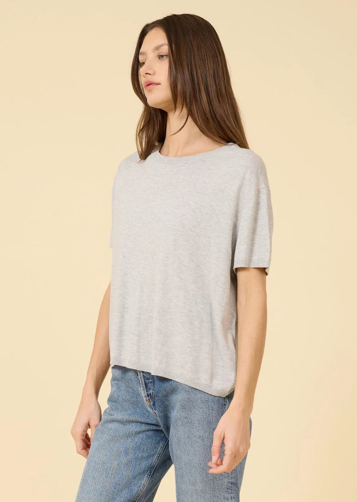 One Grey Day - Heather Grey Bianca Tee - Kalifornia Jean Bar