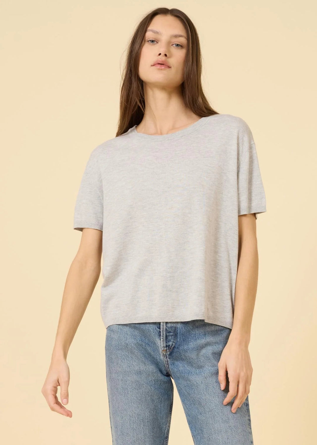 One Grey Day - Heather Grey Bianca Tee - Kalifornia Jean Bar