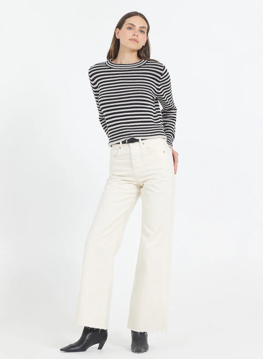 One Grey Day - Lewes Crewneck Canvas Combo - Kalifornia Jean Bar