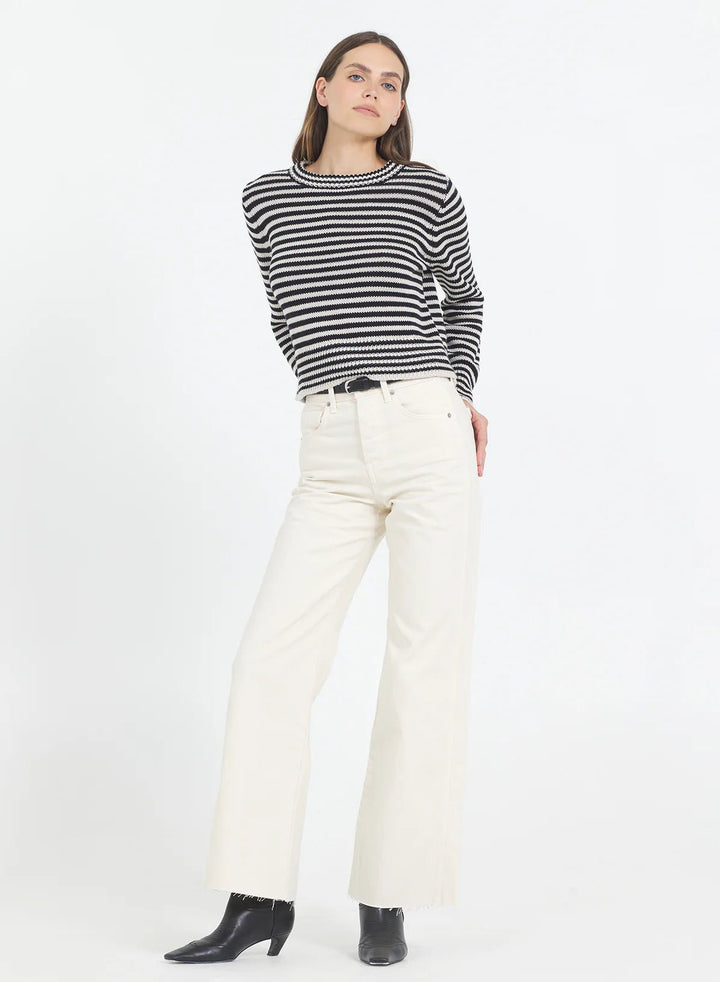 One Grey Day - Lewes Crewneck Canvas Combo - Kalifornia Jean Bar