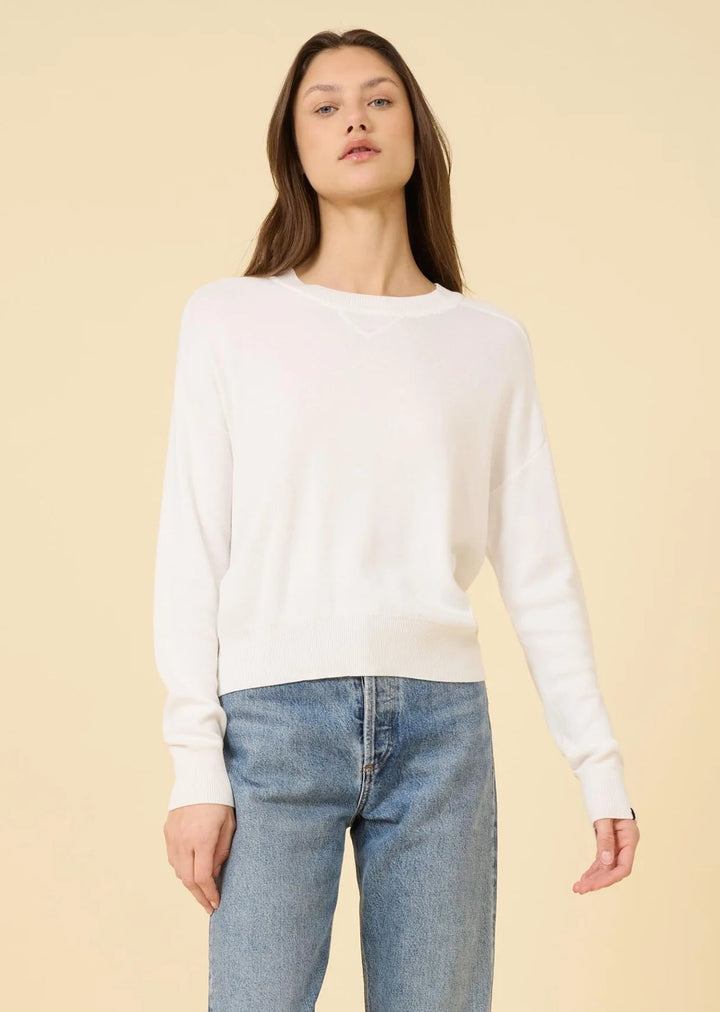 One Grey Day - White Warwick Pullover - Kalifornia Jean Bar