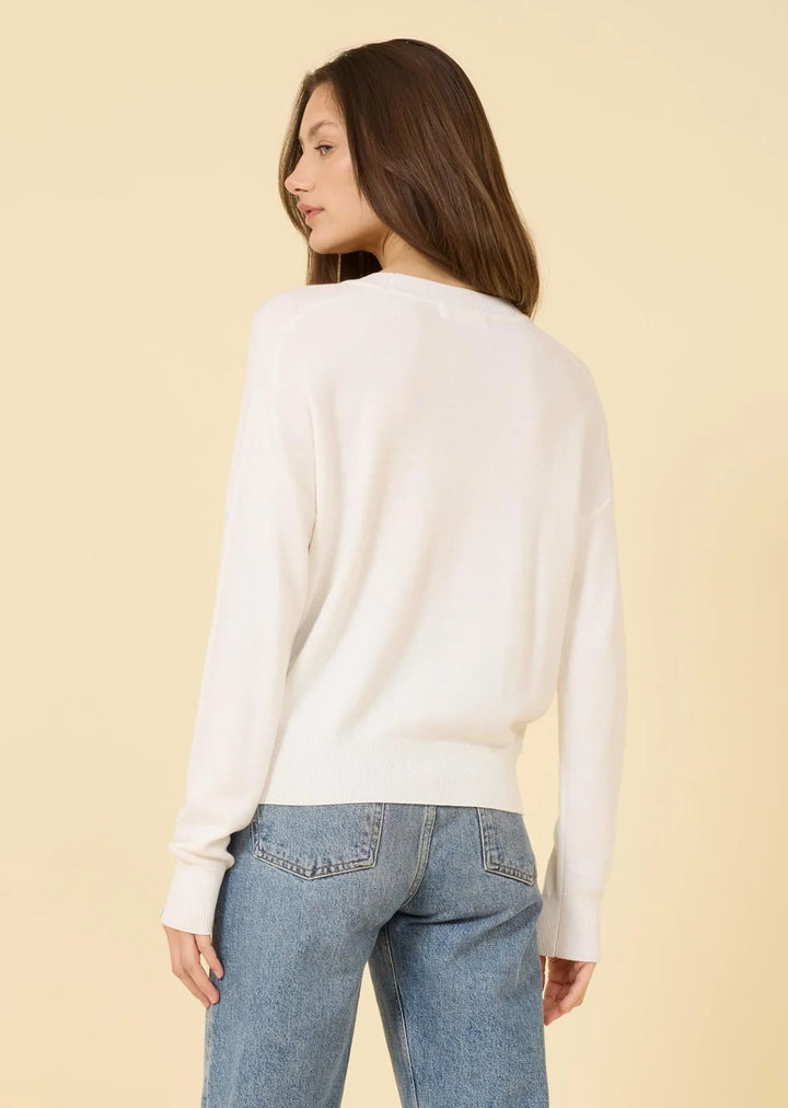 One Grey Day - White Warwick Pullover - Kalifornia Jean Bar