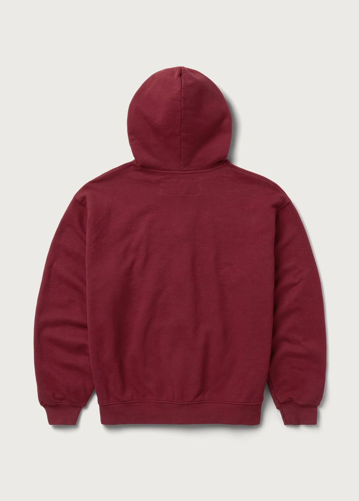 One of These Days - Burgundy Into The Distance Zip Hoodie - Kalifornia Jean Bar
