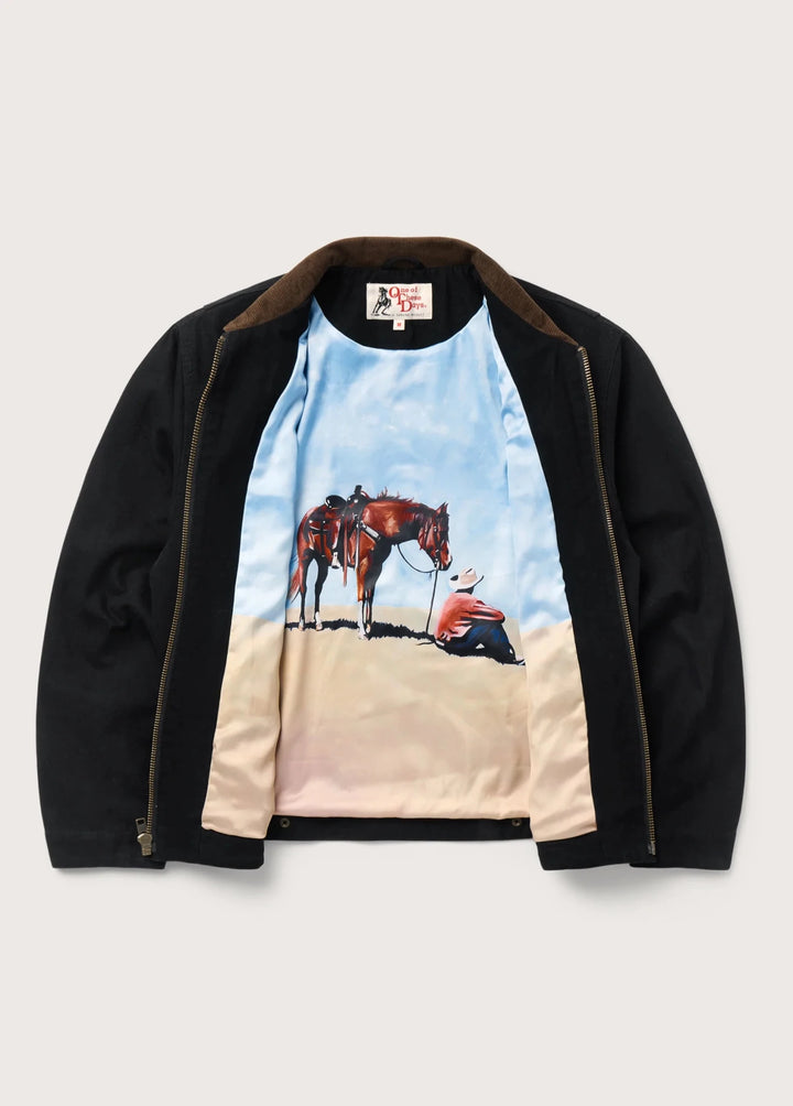 One of These Days - Canvas Prairie Jacket Washed Black - Kalifornia Jean Bar