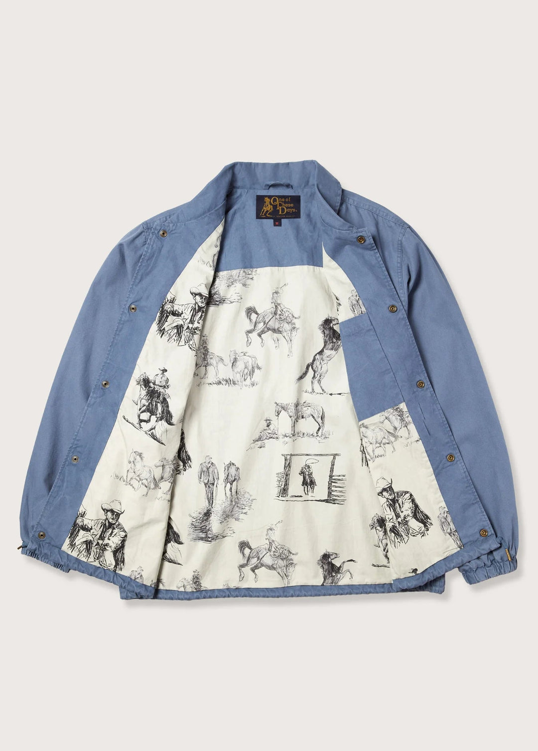 One of These Days - Coaches Jacket in Blue - Kalifornia Jean Bar