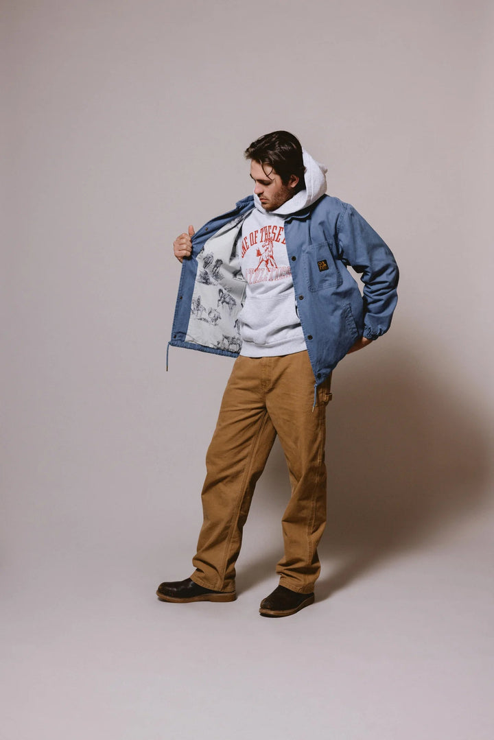 One of These Days - Coaches Jacket in Blue - Kalifornia Jean Bar