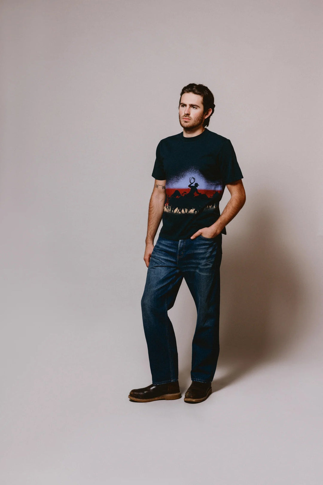 One of These Days - Driftin' Away Shirt Washed Black - Kalifornia Jean Bar
