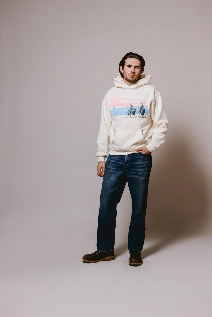 One of These Days - Drifting A Blue Hoodie in Bone - Kalifornia Jean Bar