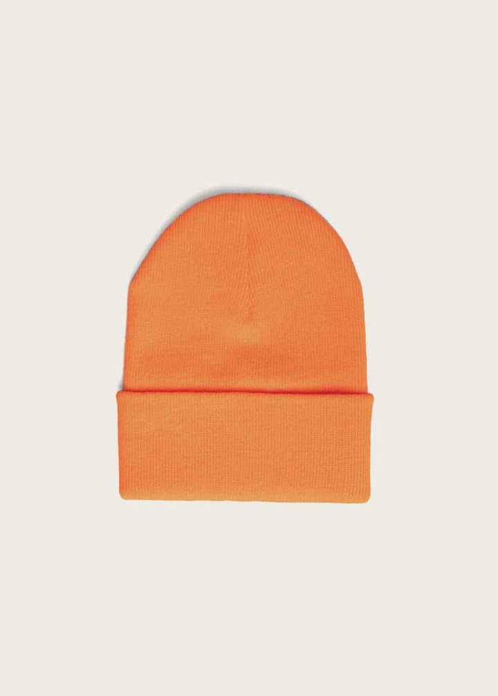 One Of These Days - Hunter Orange Horse Label Beanie - Kalifornia Jean Bar