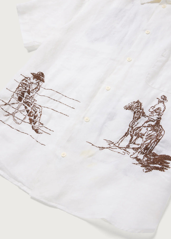 One of These Days - Remember Me Camp Shirt in Ivory - Kalifornia Jean Bar