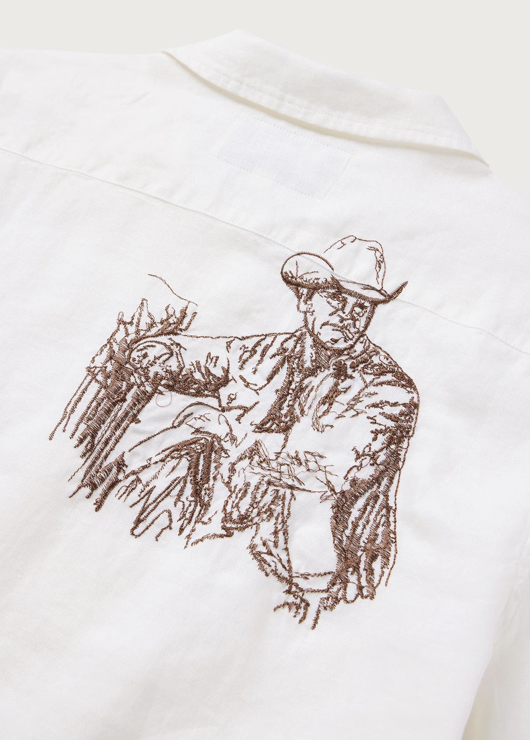 One of These Days - Remember Me Camp Shirt in Ivory - Kalifornia Jean Bar