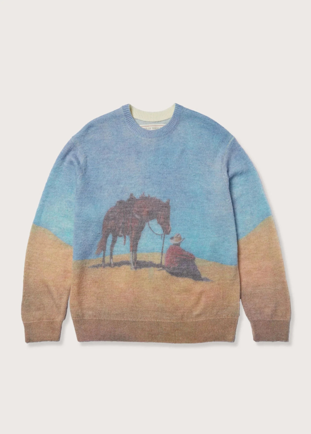 One of These Days - So Far Away Printed Sweater - Kalifornia Jean Bar