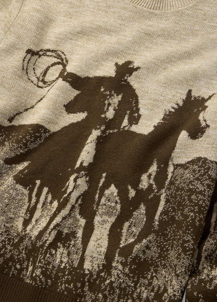 One of These Days - Spirit of the Planes Brown Knit Sweater - Kalifornia Jean Bar