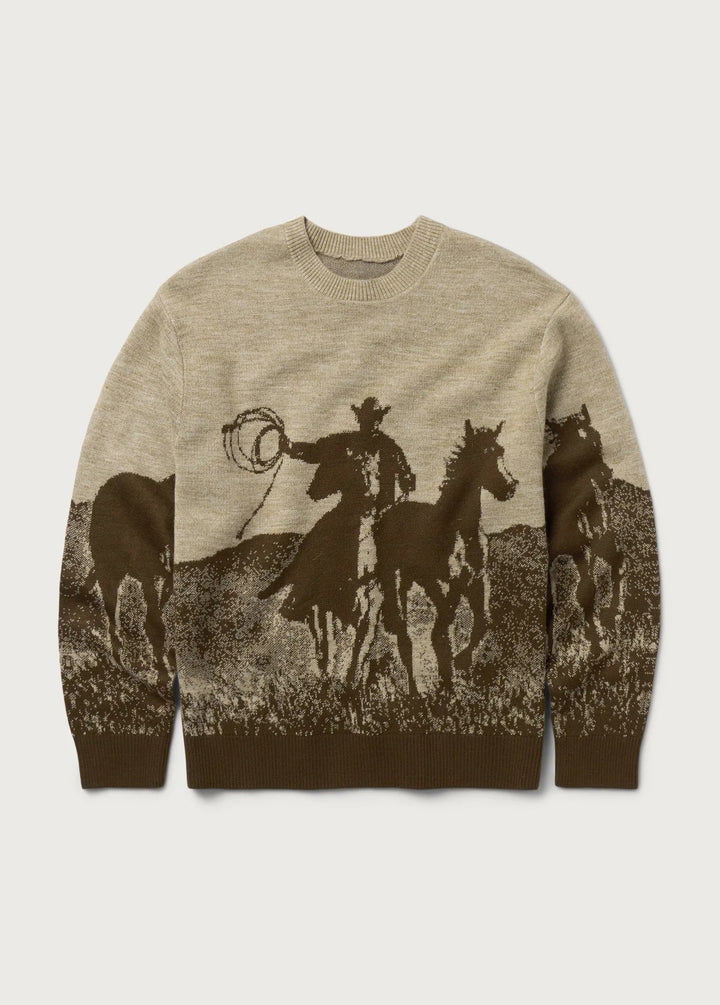 One of These Days - Spirit of the Planes Brown Knit Sweater - Kalifornia Jean Bar