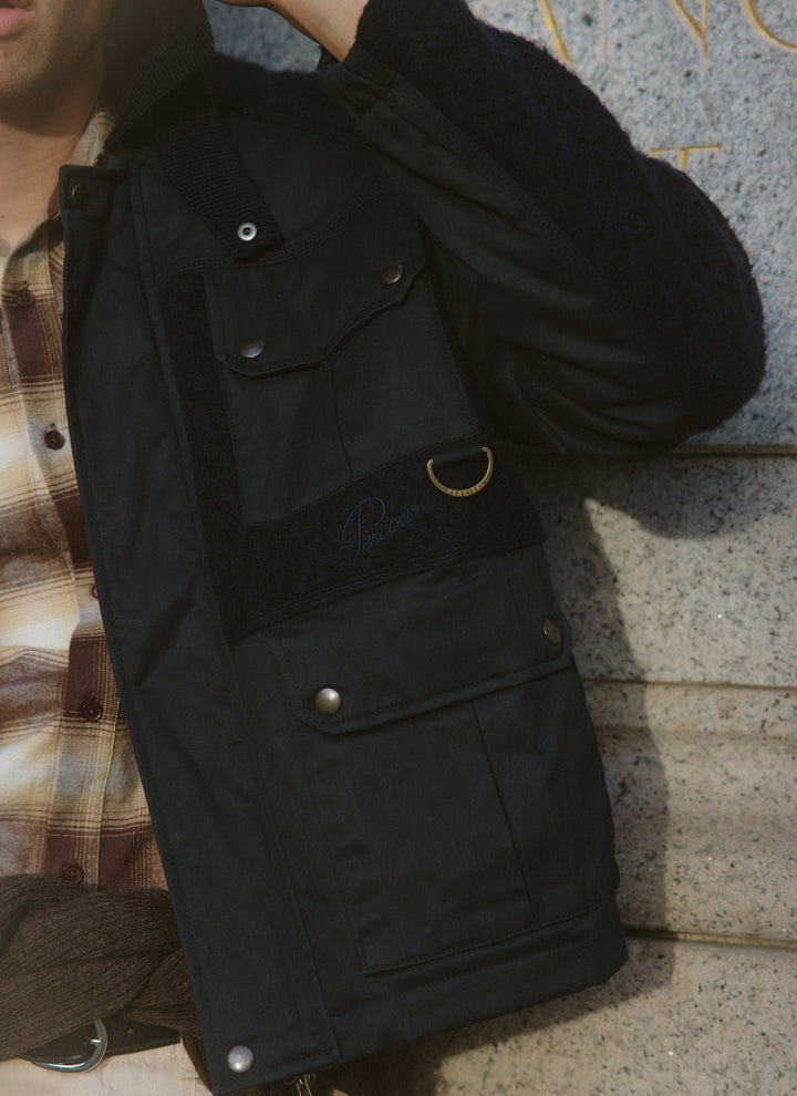 Percival - Fletcher Patchwork Jacket - Navy - Kalifornia Jean Bar