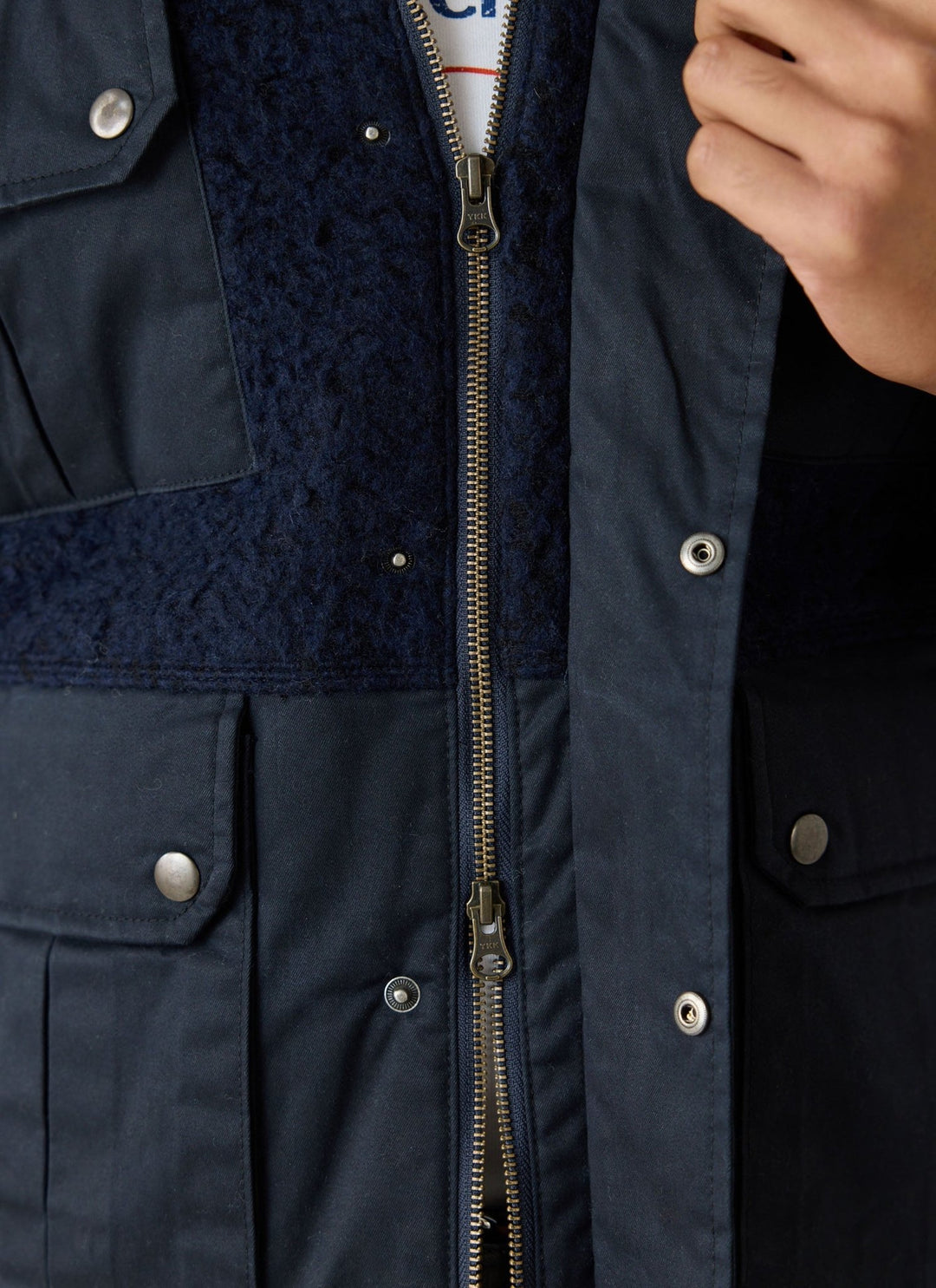 Percival - Fletcher Patchwork Jacket - Navy - Kalifornia Jean Bar